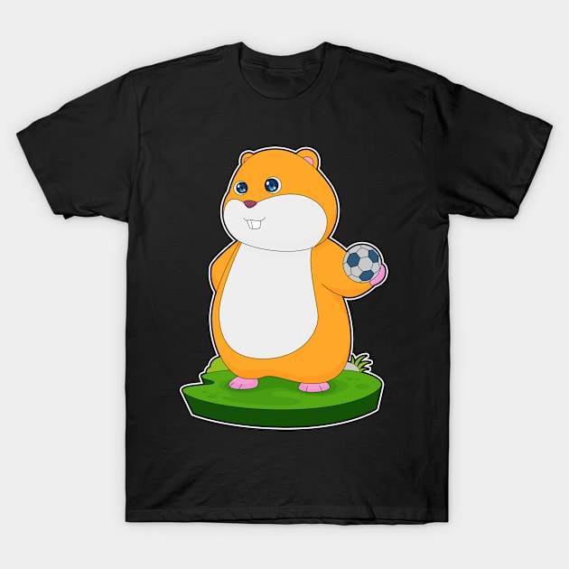 Hamster Handball player Handball T-Shirt by Markus Schnabel